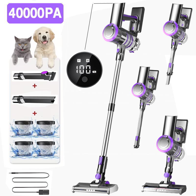 Home Improvement Help - เครื่องดูดฝุ่น 40Kpa สำหรับใช้ในบ้าน - น้ำหนักเบา ดูดฝุ่นแบบแท่ง