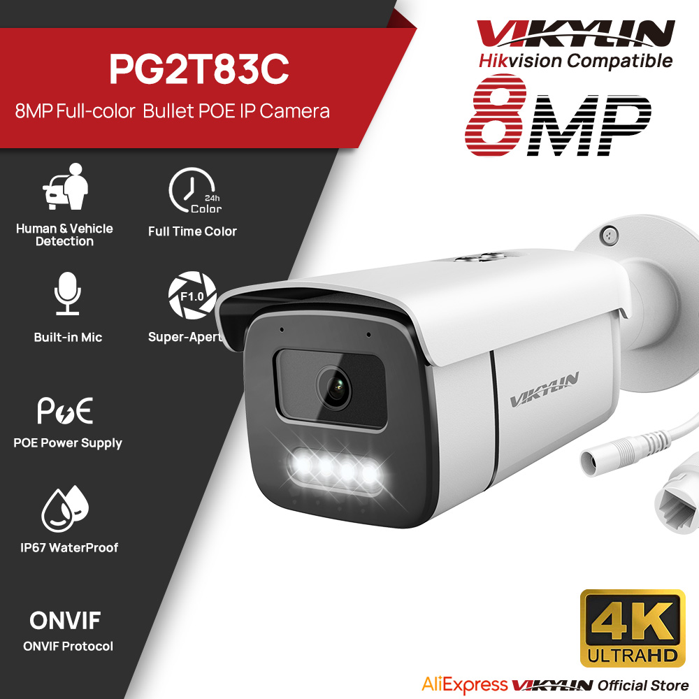 Home Improvement Videos - วิกิลิน 8MP HD กล้องรักษาความปลอดภัย IP แบบมองเห็นสีในเวลากลางคืน