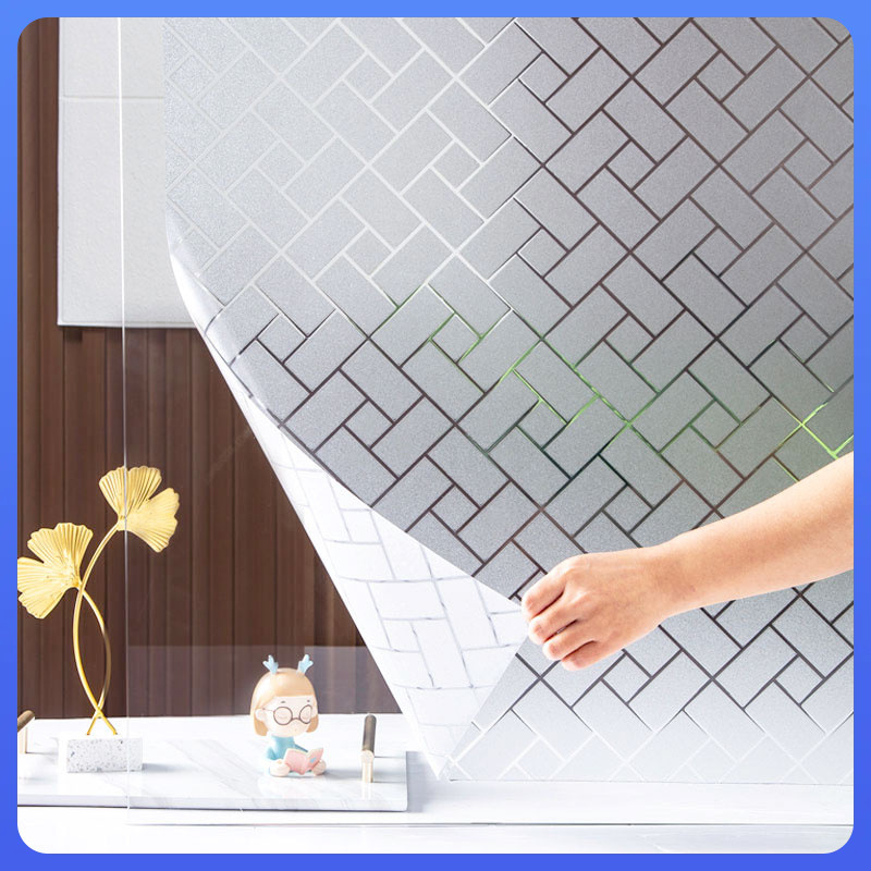 Window Insulation Film - ฟิล์มกันรอยหน้าจอแบบป้องกันความเป็นส่วนตัว กระจกฝ้าสีใสและโปร่งแสง ป้องกันการมองเห็นจากภายนอก สำหรับหน้าต่างห้องน้ำ
