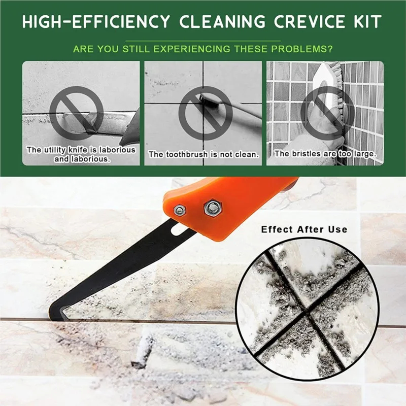 Grout Saw Removal - ชุดเครื่องมือขจัดคราบยาแนว 22 ชิ้น ชุดใบเลื่อย ใบเลื่อยมือ แปรงทำความสะอาดรอยต่อกระเบื้อง