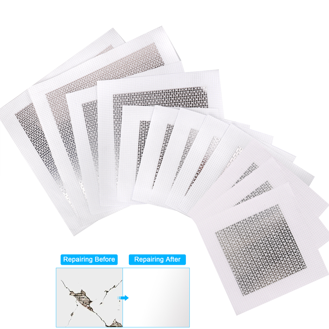 Tile Grout Repair - ชุดซ่อม Drywall 3 ชิ้นอลูมิเนียม Wall Repair
