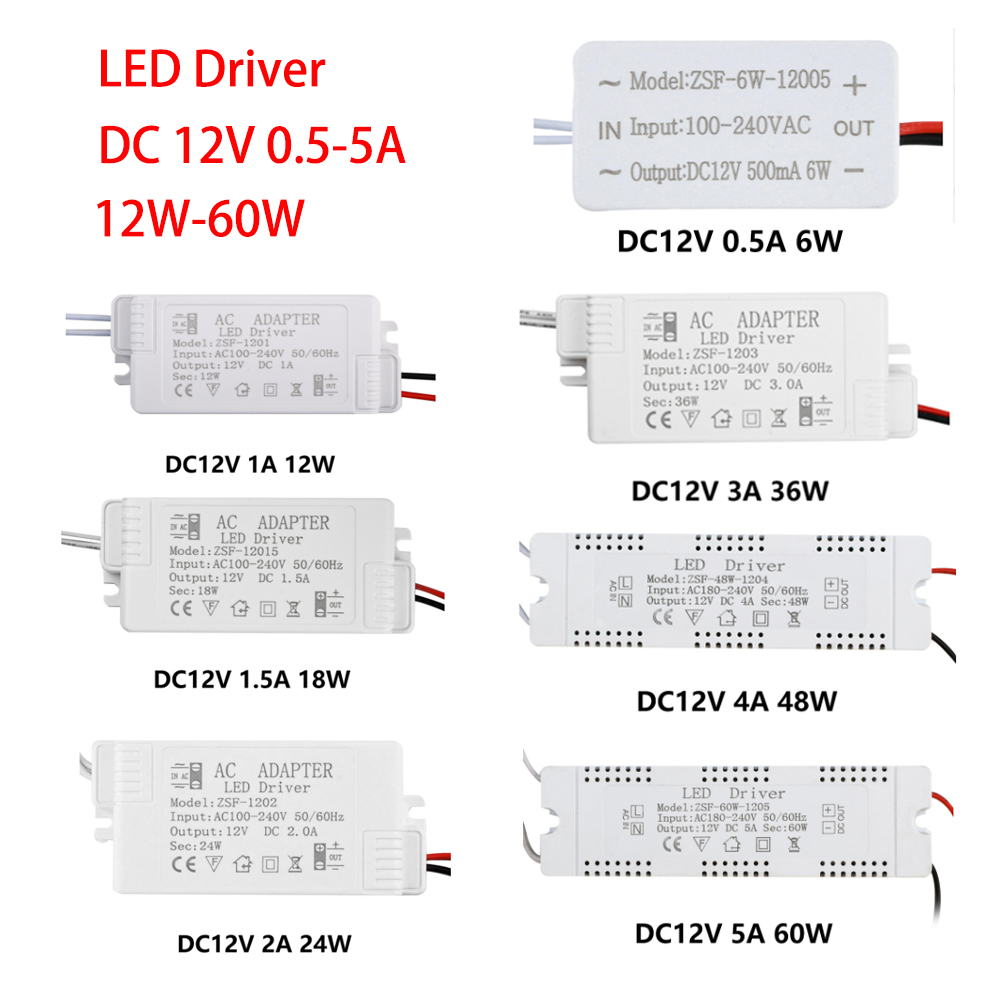 Home Improvement Expo - AC 100-240V ถึง DC 12V LED