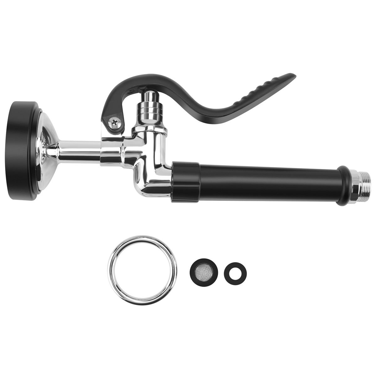 Home Improvement K&B Construction - Pre Rinse Sprayer ก๊อกน้ําห้องครัวเชิงพาณิชย์อะไหล่ Chrome สําเร็จรูป