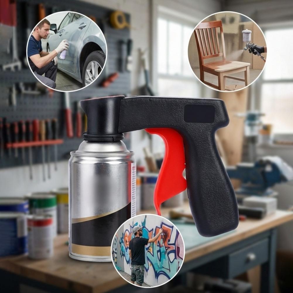 Spray Paint Primer - ด้ามจับเครื่องพ่นสีแบบพกพา ด้ามจับแบบ Ergonomic สำหรับเครื่องพ่นสี ด้ามฉีดพ่นสีสำหรับงาน DIY