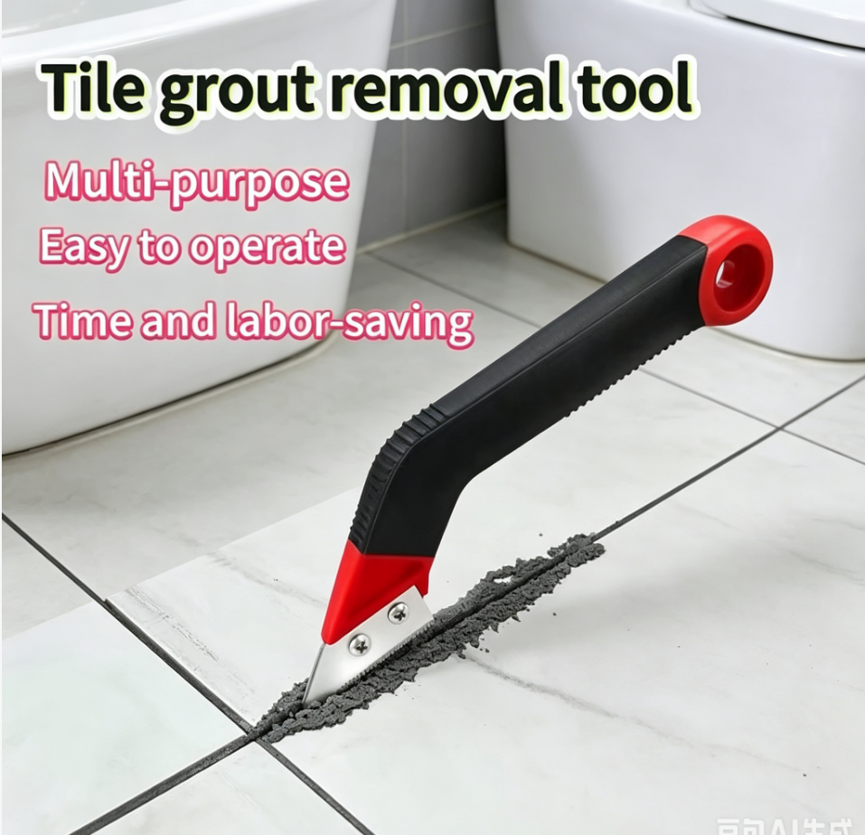 Grout Saw Removal - เครื่องมือทำความสะอาดและขจัดคราบยาแนวแบบมืออาชีพ 1 ชิ้น สำหรับทำความสะอาดร่องกระเบื้อง พร้อมด้ามจับพลาสติก
