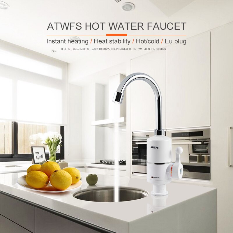 Home Improvement K&B Construction - Atwfs เครื่องทำน้ำอุ่นไฟฟ้าแบบไม่มีถัง, ใหม่ล่าสุดเครื่องทำน้ำอุ่นเครื่องทำน้ำอุ่นก๊อกน้ำร้อน Heater3000w ทันที