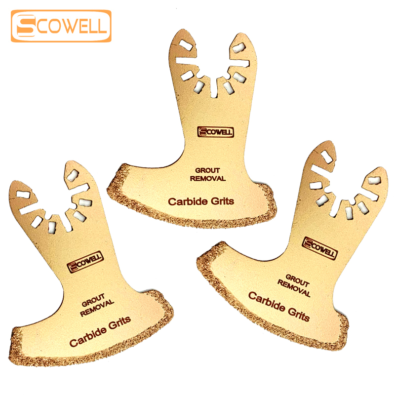 Grout Saw Removal - ใบเลื่อยอเนกประสงค์แบบสั่น ขนาด 60 มม. ทำจากทังสเตนคาร์ไบด์ สำหรับขัดคราบปูน