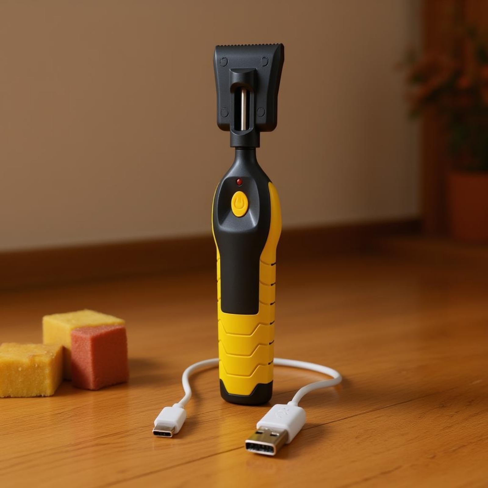 Wood Filler Stick - ชุดซ่อมพื้นไม้ กล่องเก็บอุปกรณ์ ชุดปากกาความร้อนแบบชาร์จไฟได้ แท่งเติมสีไม้ เครื่องมือซ่อมรอยขีดข่วนไม้แบบละลาย ใช้งานได้ยาวนาน