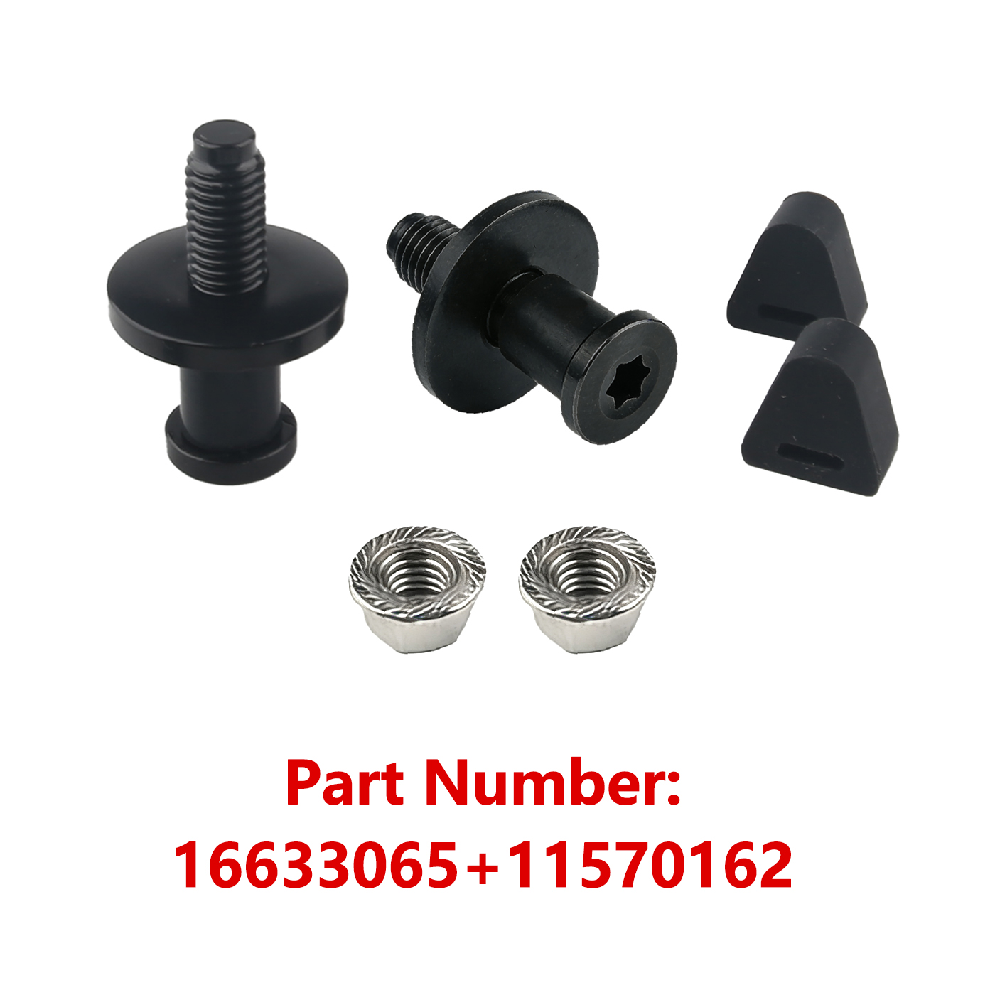 Door Stopper Rubber - ชุดล็อคประตูท้ายรถยนต์ 2 ชิ้น รุ่น 38427 11570162