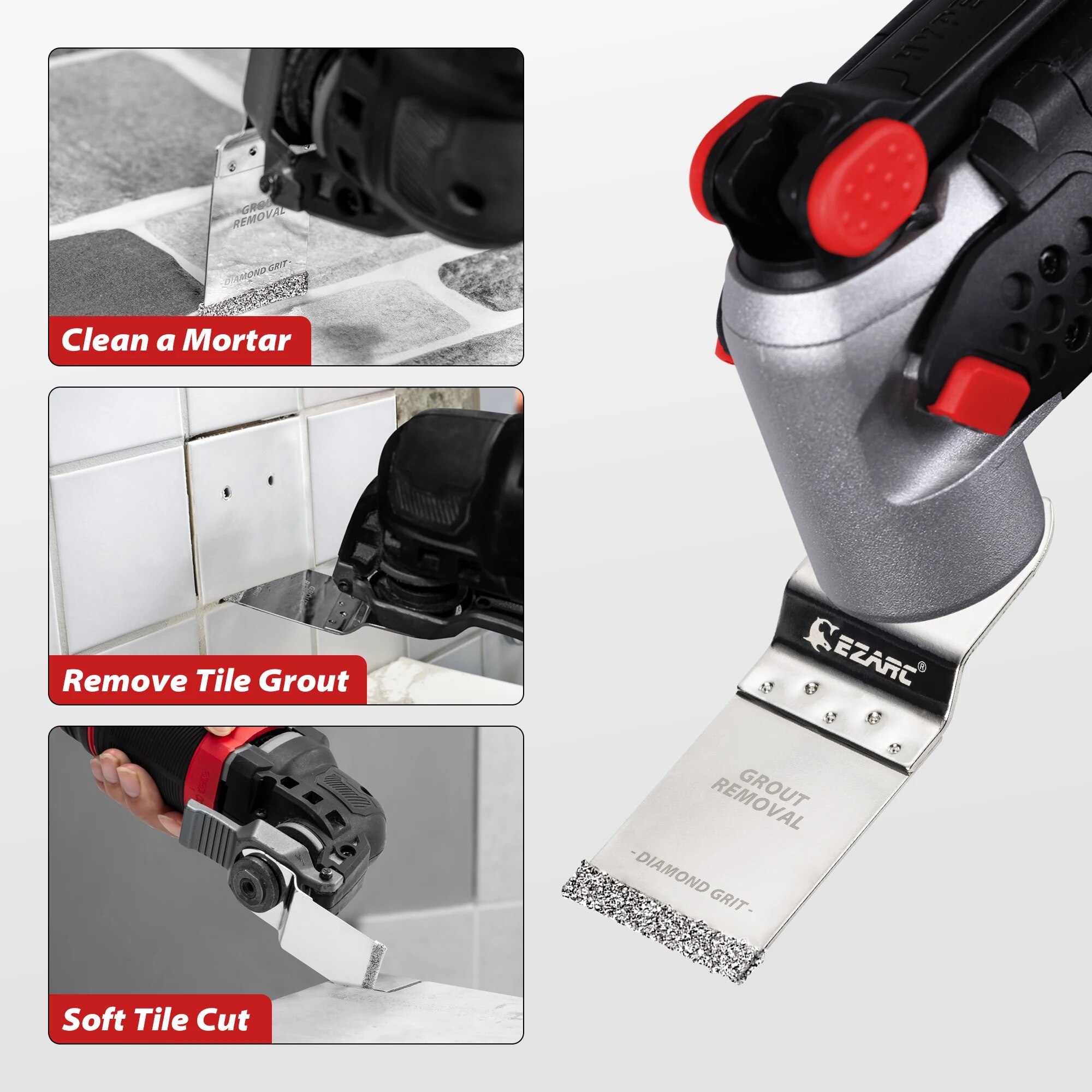 ใบเลื่อยเพชร EZARC 3 ชิ้น สำหร - Grout Saw Removal บทวิจารณ์และราคา