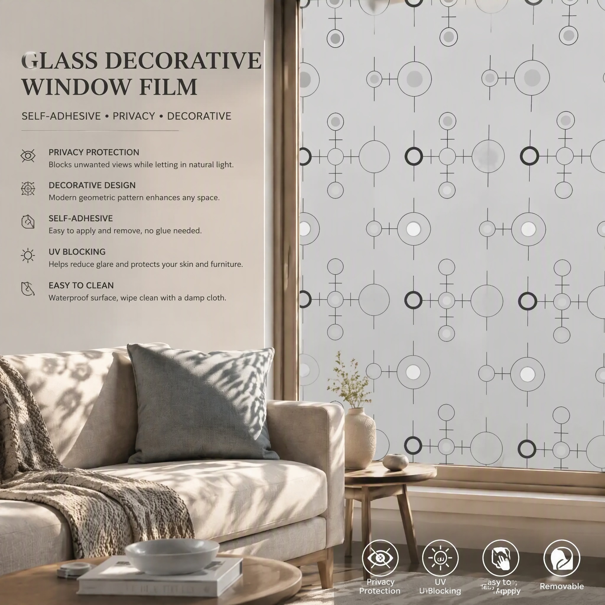 ฟิล์มติดกระจกแบบโมเลกุลาร์วงกล - Window Insulation Film บทวิจารณ์และราคา