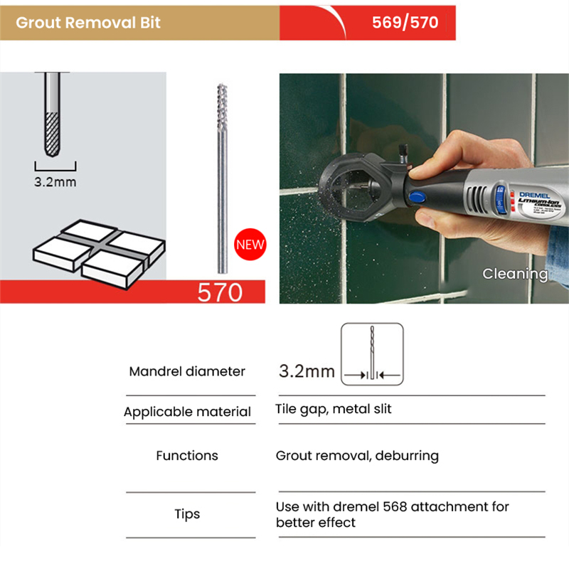 Dremel อุปกรณ์เสริมสำหรับการตั - Grout Saw Removal บทวิจารณ์และราคา