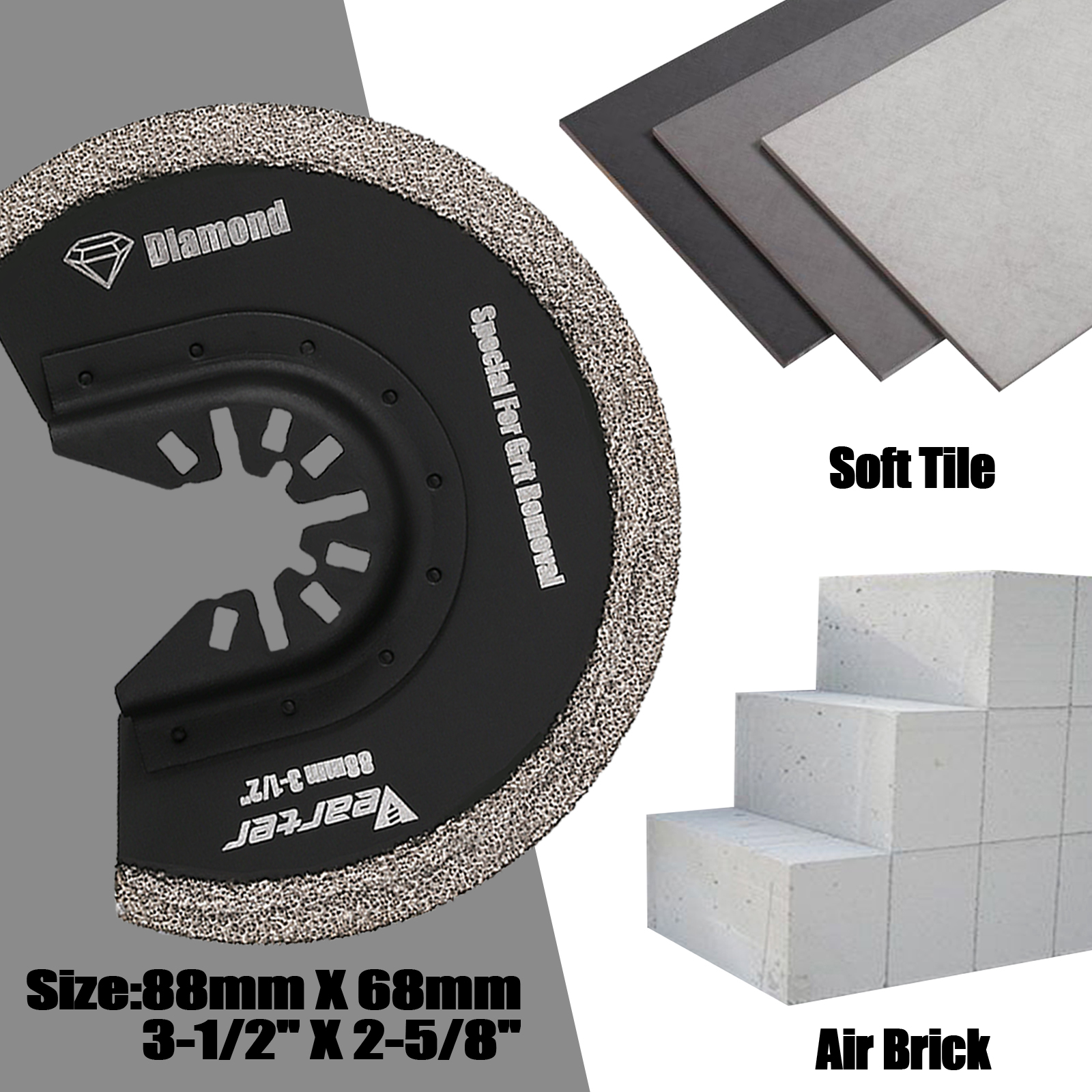 ใบเลื่อยสวิงแบบครึ่งวงกลมเพชร  - Grout Saw Removal บทวิจารณ์และราคา