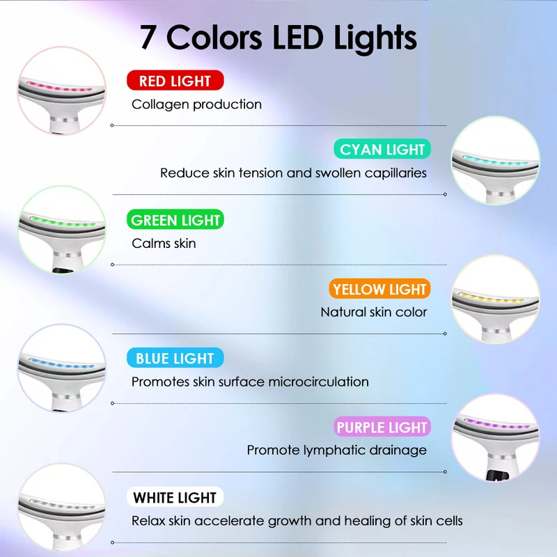 7 สีไฟ LED Face คออุปกรณ์ความง - Home Improvement Expo บทวิจารณ์และราคา