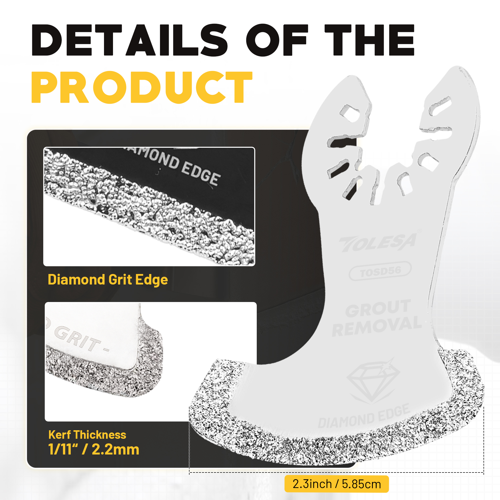 ใบเลื่อยตัดอเนกประสงค์ TOLESA  - Grout Saw Removal บทวิจารณ์และราคา