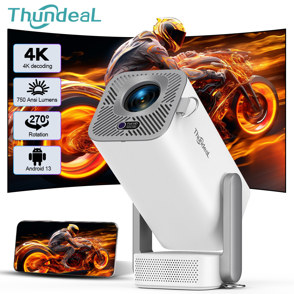 โปรเจคเตอร์ ThundeaL 4K Androi - Home Improvement Videos บทวิจารณ์และราคา