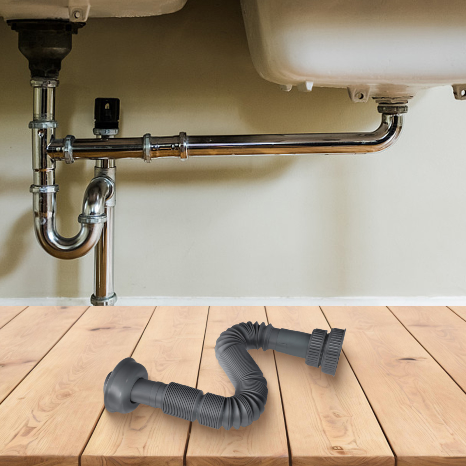 ท่อระบายน้ำอ่างล้างจานแบบขยายไ - Home Improvement K&B Construction บทวิจารณ์และราคา