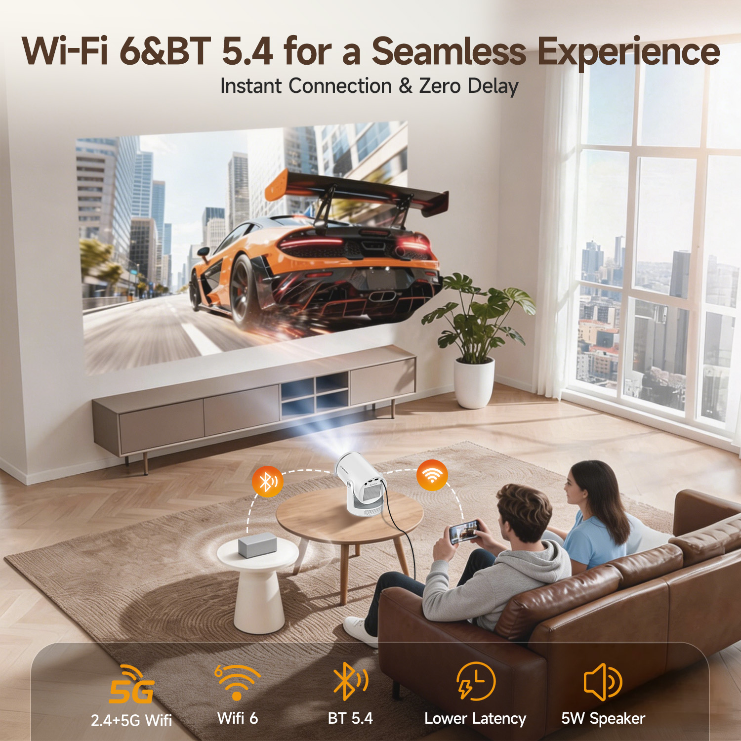 โปรเจคเตอร์ Magcubic HY320Pro  - Home Improvement Videos บทวิจารณ์และราคา