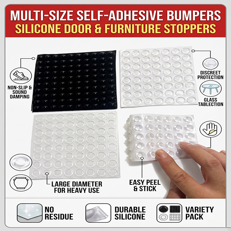 แผ่นซิลิโคนกันกระแทกแบบติดเอง  - Door Stopper Rubber บทวิจารณ์และราคา