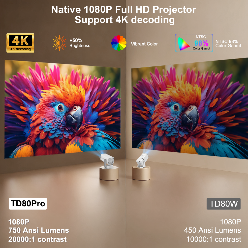 โปรเจคเตอร์ Full HD รุ่น TD80  - Home Improvement Videos บทวิจารณ์และราคา