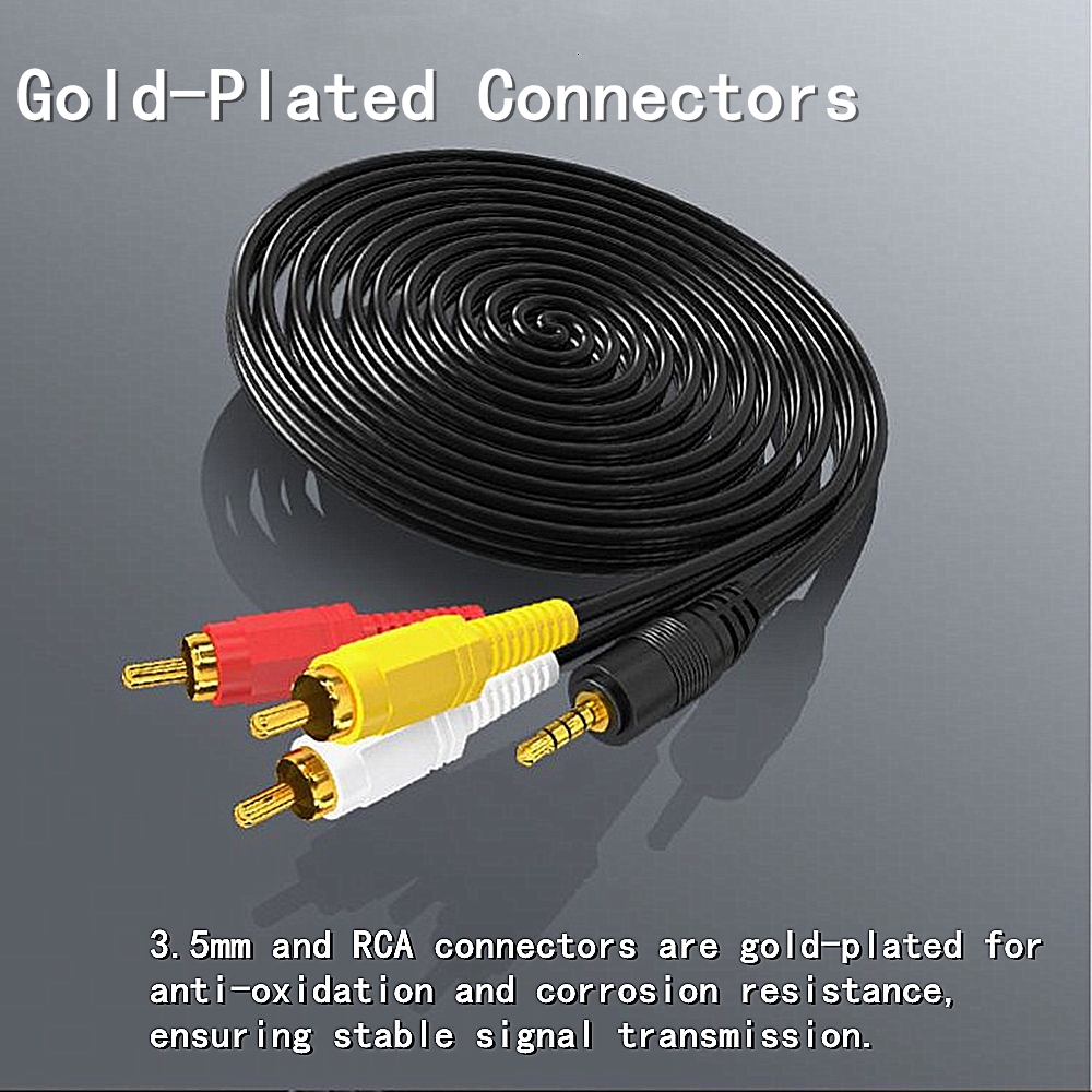 3.5 มม.ถึง 3 RCA Audio Video C - Home Improvement Videos บทวิจารณ์และราคา
