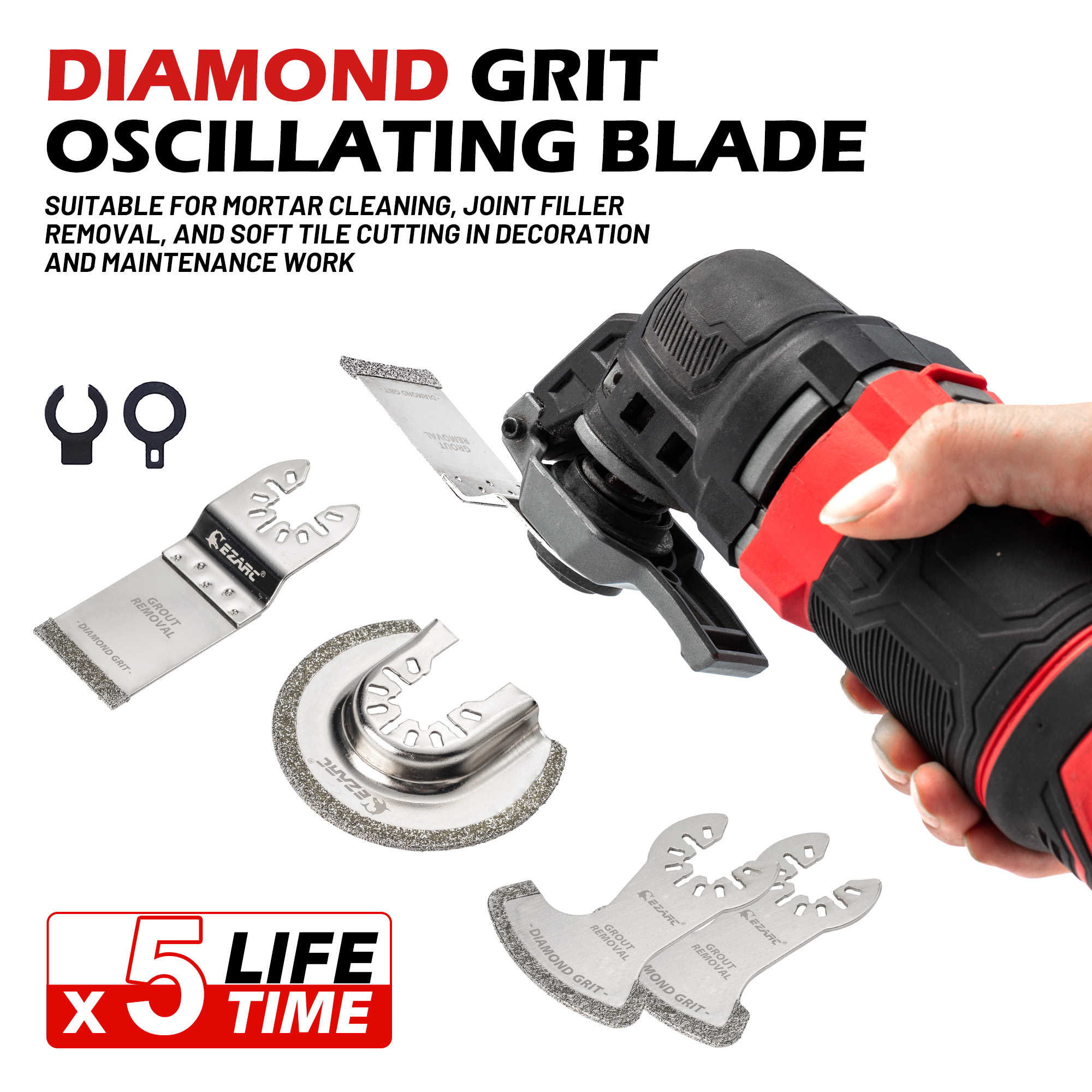 ชุดใบเลื่อยตัดยาแนว EZARC, ใบเ - Grout Saw Removal บทวิจารณ์และราคา