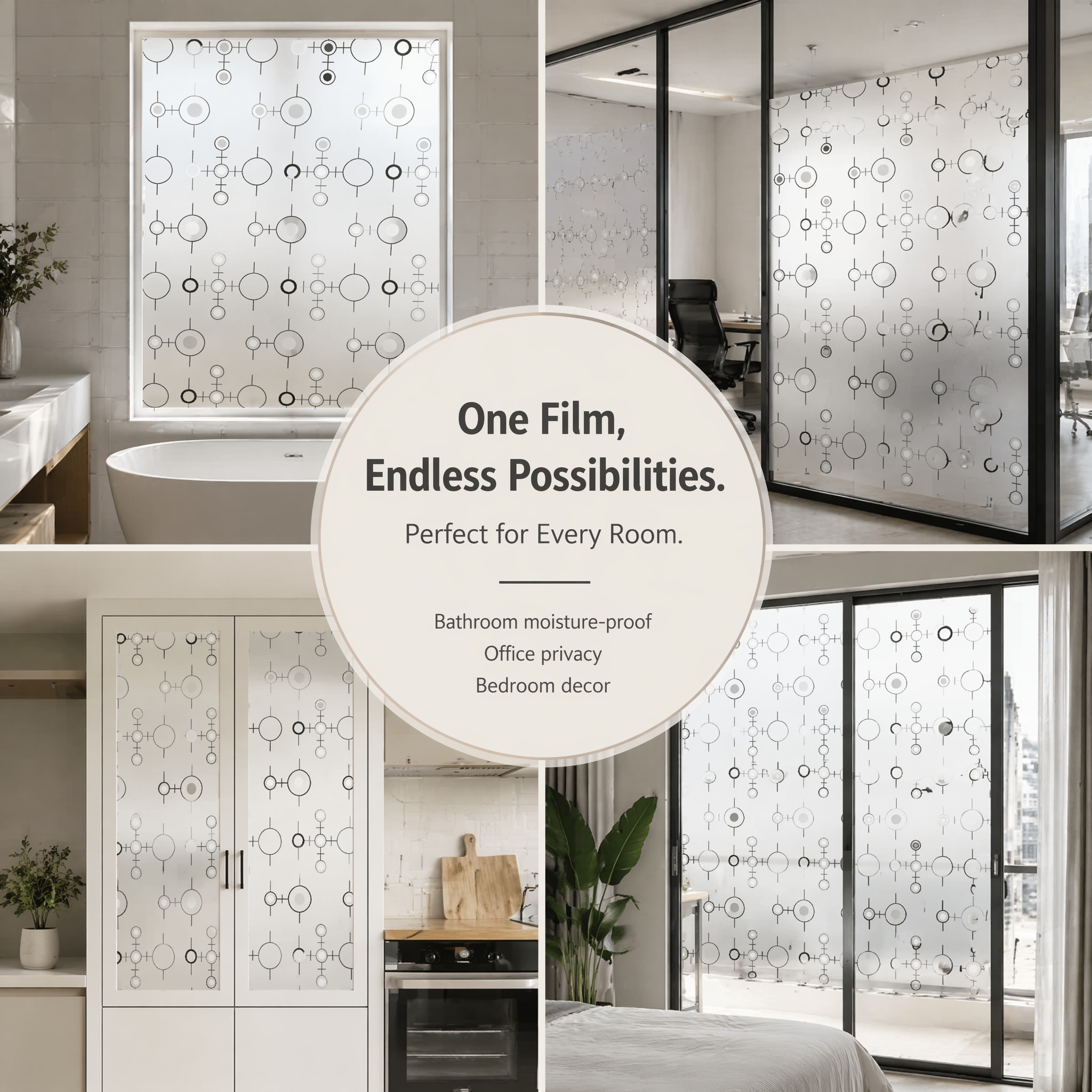 ฟิล์มติดกระจกแบบวงกลมโมเลกุลสม - Window Insulation Film บทวิจารณ์และราคา