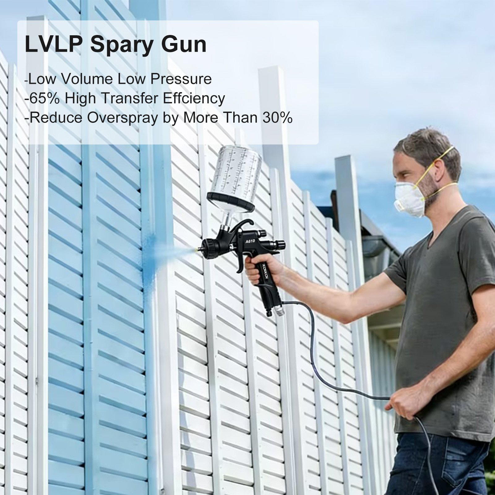 ปืนพ่นสีระบบ LVLP รุ่น A610, ห - Spray Paint Primer บทวิจารณ์และราคา