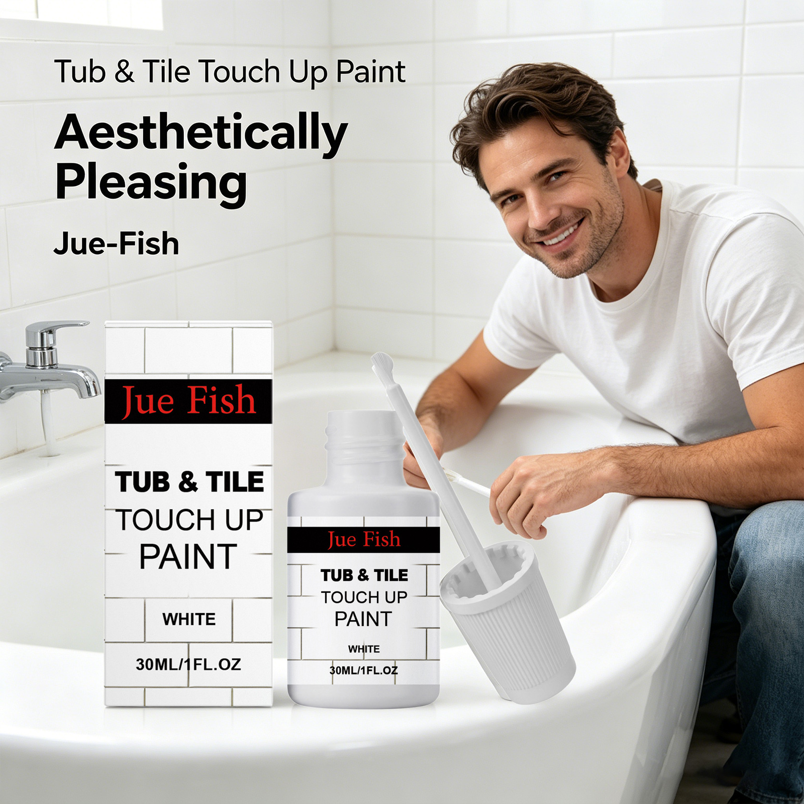สีซ่อมแซมอ่างอาบน้ำเซรามิก ปกป - Tile Grout Repair บทวิจารณ์และราคา