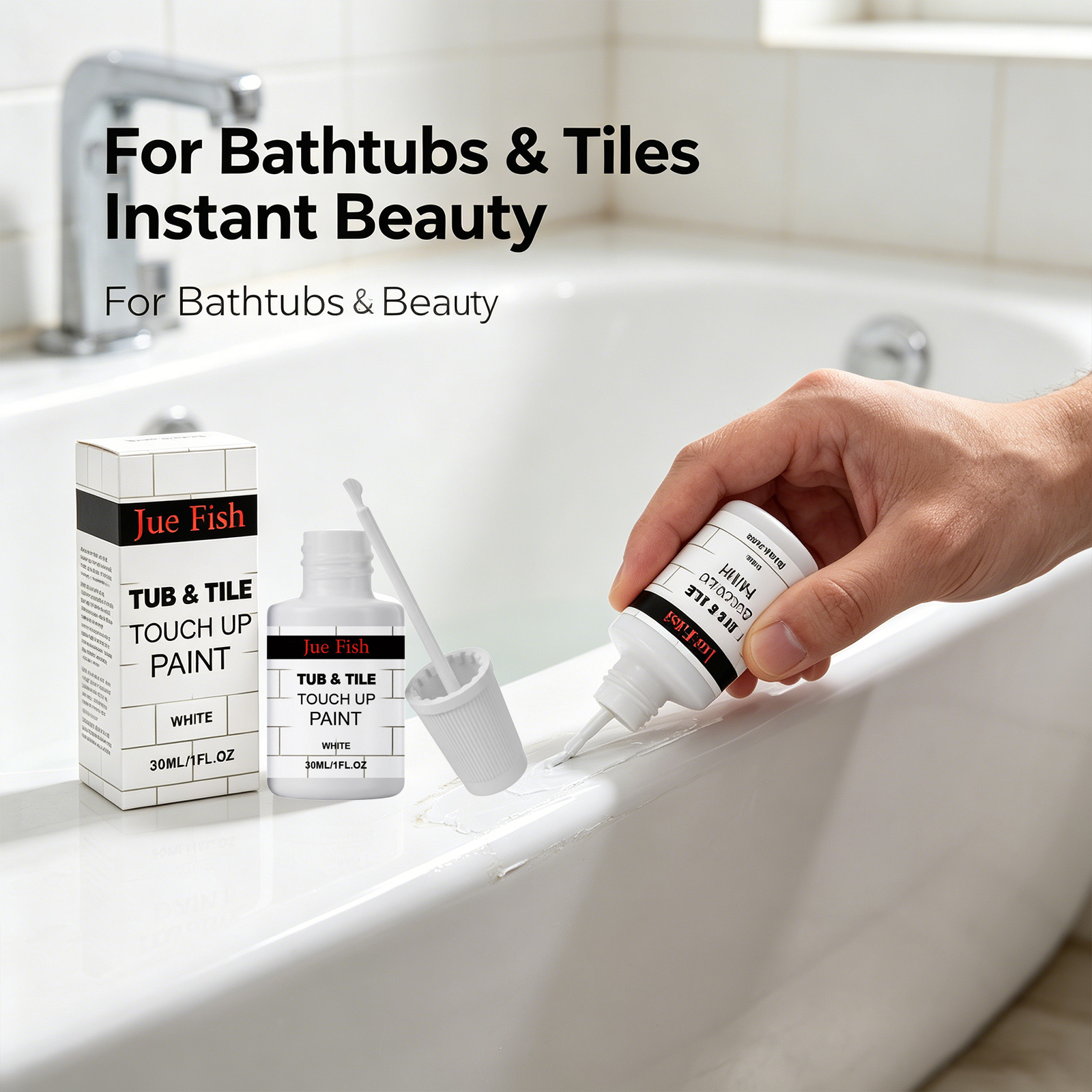 สีซ่อมแซมอ่างอาบน้ำเซรามิก ปกป - Tile Grout Repair บทวิจารณ์และราคา
