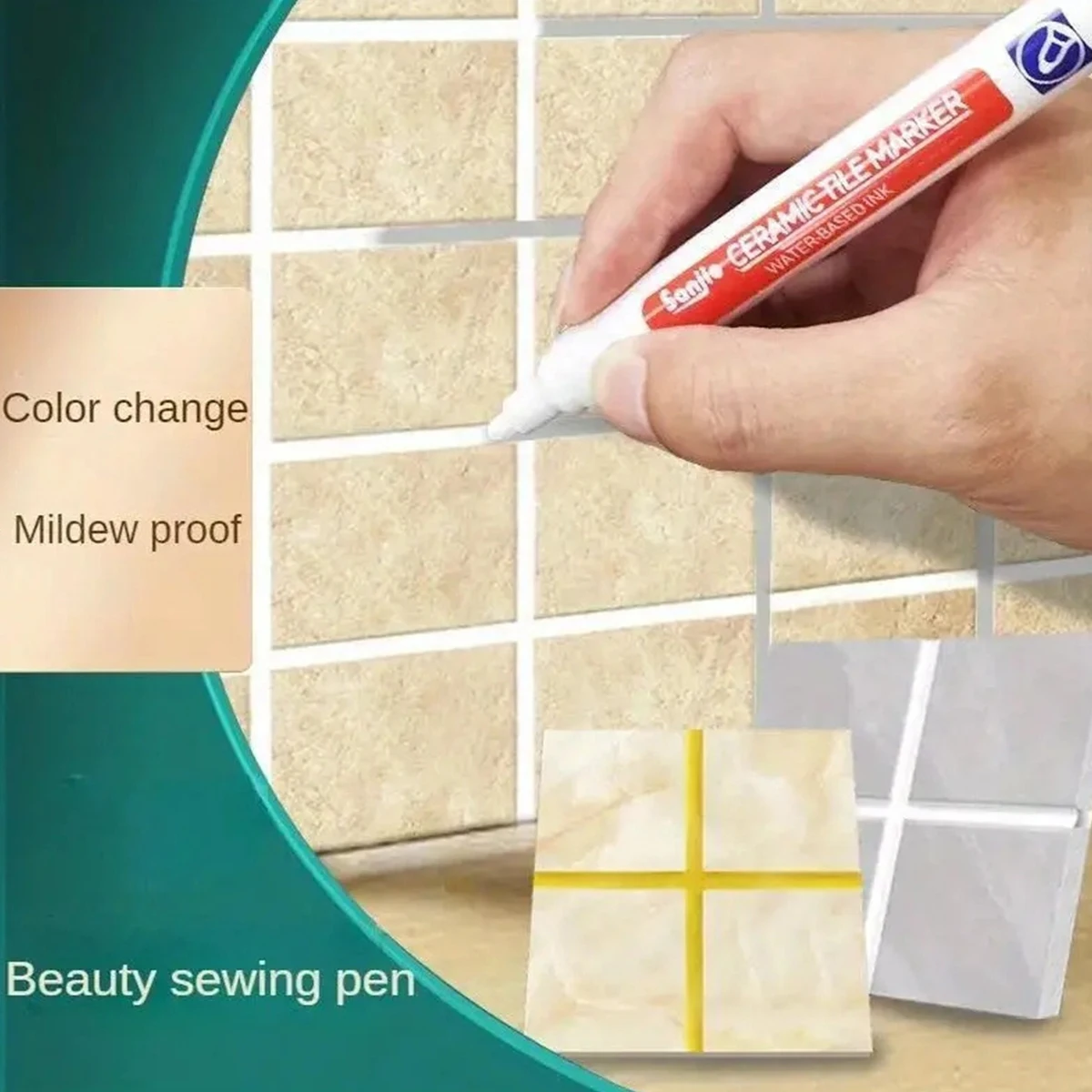 12pcs Grout ปากกาสีขาว MARKER: - Tile Grout Repair บทวิจารณ์และราคา
