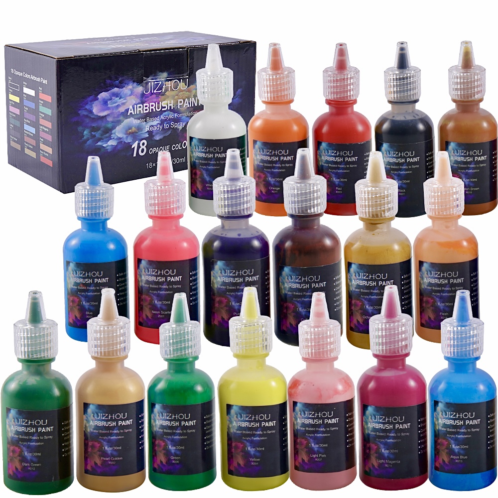 ชุดสีแอร์บรัช JIZHOU 18 สี ขนา - Spray Paint Primer บทวิจารณ์และราคา