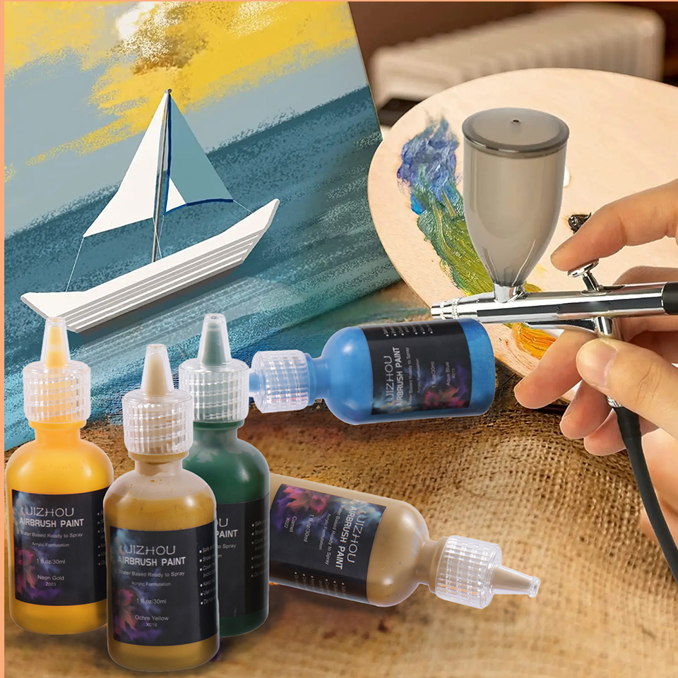 ชุดสีแอร์บรัช JIZHOU 18 สี ขนา - Spray Paint Primer บทวิจารณ์และราคา
