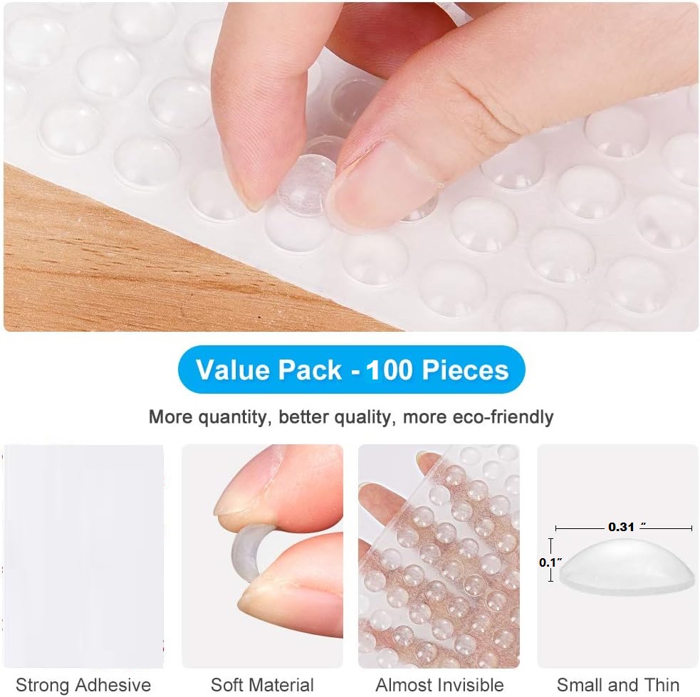 แผ่นยางใส 100 ชิ้น สำหรับตู้ ป - Door Stopper Rubber บทวิจารณ์และราคา